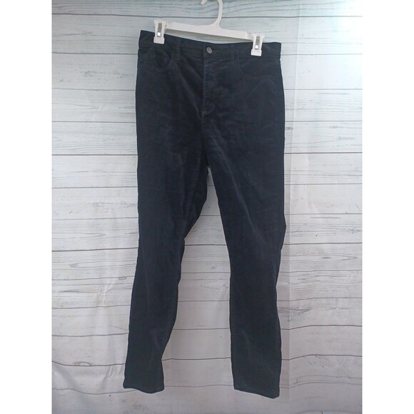 Ann Taylor Pants - Ann Taylor Black Velvet Pants Slacks Ankle Stretch Sz 29/8